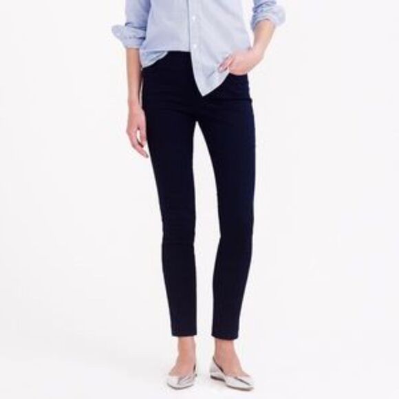 J. Crew Woman Black Dannie Style Skinny Jean Back Zipper Size 8 - Picture 1 of 11